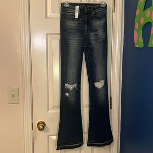 American Eagle high rise flare jeans